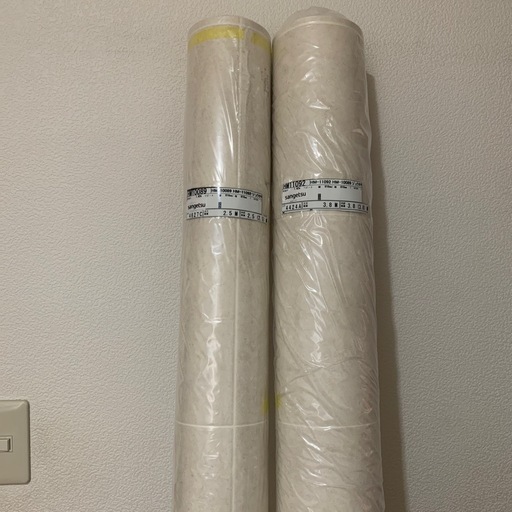 特大クッションフロア　白 ホワイト 2本 合計6.9畳ぶん 引越し 模様替え リフォーム 内装 DIY 工事 修理 大工 床 事務所 一軒家 古民家 改築 クッションフロア