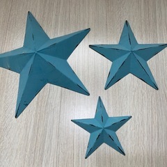お譲り先決定★星の壁掛け飾り金属製　