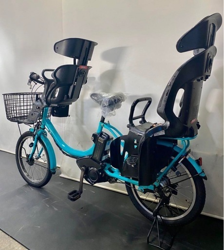 1都4県全域送料無料　業界最長12ヶ月保証　電動アシスト自転車　ヤマハ　パスバビー　20インチ 子供乗せ　パワフル　水色 g99
