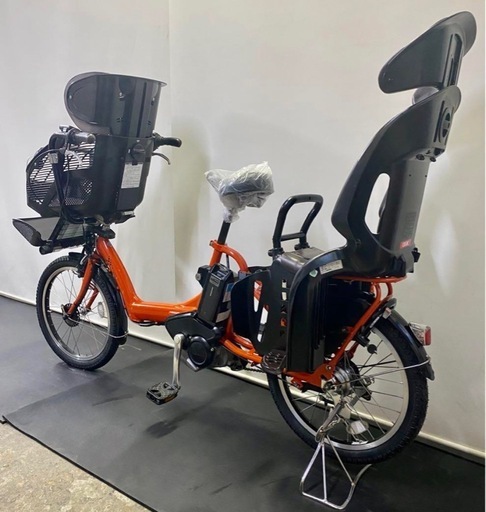 1都4県全域送料無料　業界最長12ヶ月保証　 電動アシスト自転車　ブリヂストン　20インチ 子供乗せ　3人乗り パワフル　橙色 g99