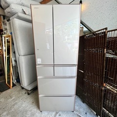 【武蔵小山店】 6ドア 冷凍冷蔵庫 日立 HITACHI 505L 大容量 ファミリー 冷蔵庫 17年製 XGシリーズ 真空チルド クリスタルシャンパン R-XG5100G (検 R-XG51J 冷凍庫 refrigerator 🚚 品川区 リサイクルショップ ランバールーム 武蔵小山店 ◀︎ 武蔵小山パルム 戸越銀座 隣接