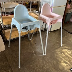 2つ　IKEA ハイチェア　チャイルドチェア　