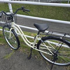 普通自転車★26インチ★変速無し★PatioBox★クリーム色