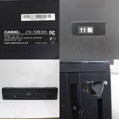 422)カシオ 電子ピアノ 88鍵 パールブラック調 Privia PX-135BK 2011年製 CASIOの画像