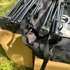 新品　エアボーン（ARBN） アウトドア　 テーブルチェア3点 セット バッグ付きの画像