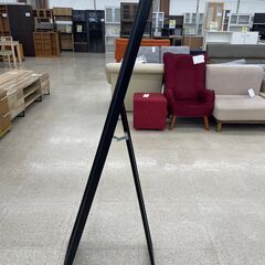 ★ジモティ割あり★  姿見 黒 H145×D50×W36 クリーニング済み TJ8432の画像