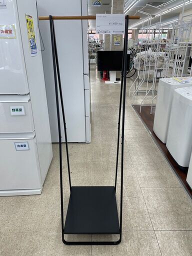 ★ジモティ割あり★  ハンガーラック 黒 H141×D45×W40 クリーニング済み TJ8435