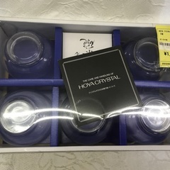 HOYA クリスタル冷茶碗 5客