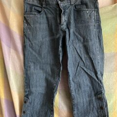 MK　KLEIN＋　クロップドパンツ　ジーンズラメ