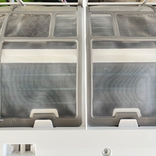 ②ヤマダ電機 RIAIR リエア ルームエアコン  YHA-S22M-W 冷房定格2.2kw 6畳用 2022年製 ホワイト リモコン