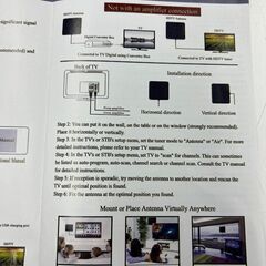 【ジモティ価格】【売り尽くしセール 激安】Digital HDTV Antenna 室内アンテナ テレビアンテナ 薄型 小型軽量 動作未確認 KJ311の画像