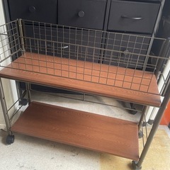 キャスターつき　すき間収納棚