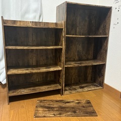 ニトリ　Nカラボ(ワイド/ダークブラウン) サイズ違いセット