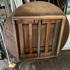 レトロ円卓脚たたみ可能の画像