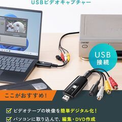ＵＳＢビデオキャプタ－ケーブル　ビデオ映像をデジタル保存　