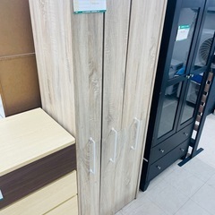 ★776　LOWYA　縦スライド本棚　木目　白【リサイクルマート鹿児島宇宿店】