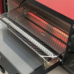 ss6713　ツインバード オーブントースター TS-4035R レッド 860W 単機能 トースター トースト 2枚 赤 タイマー15分 シンプル コンパクト トースター 中古の画像