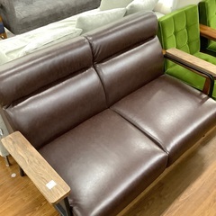 2人掛けソファ　マナベインテリアハーツ　アフタヌーン　ブラウン　14,300円