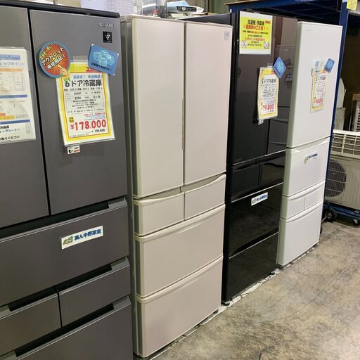 6ドア冷蔵庫 シャープ 440L 2015年 SJ-XF44A-C 中古商品