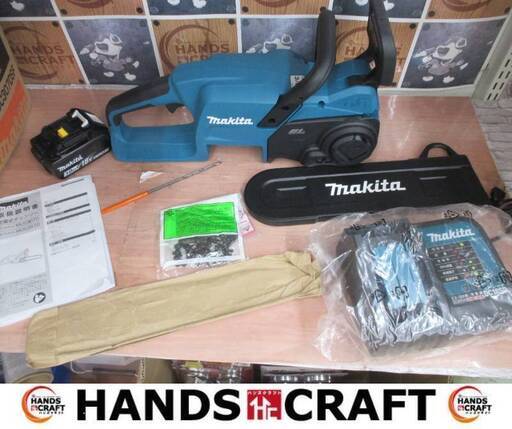★値下げしました★マキタ makita  MUC307DSF 充電チェンソー 中古超美品 バッテリ18V 3.0Ah一個/充電器付き 【ハンズクラフト宜野湾店】
