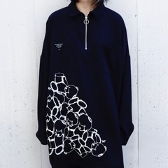 【少し延長】AFYF ハーフジップ 長袖