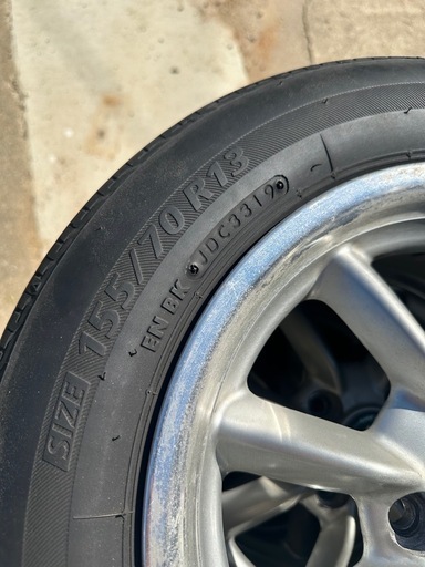 アルミタイヤ　155/70 R13 年式2019 アルミタイヤ　155/70 年式2019 今だけ特典付きの商品写真