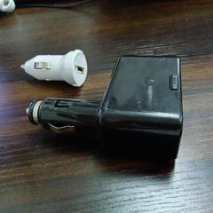 シガーソケット　ダブル 2連　おまけ USB　【取引中】の画像