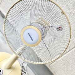 【取引完了】無料　扇風機　レトロ　ユアサプライムス株式会社　ホワイト　きなり　動作確認済みの画像