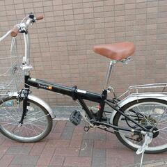 （取引中）TOPONE 自転車 20インチ 折りたたみ カゴ付き