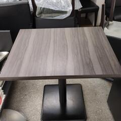 値下げしました　テーブル　店舗用テーブル　飲食店　木目調　ブラック　ブラウン　ダイニングテーブルの画像