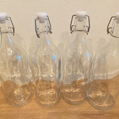 IKEA コルケン　ガラス瓶　4本セット