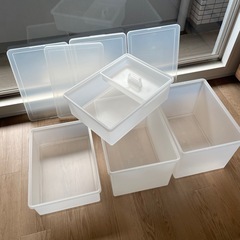 無印良品　ポリプロピレン収納ボックスsetの画像