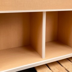 絵本ラック　ナチュラルの画像