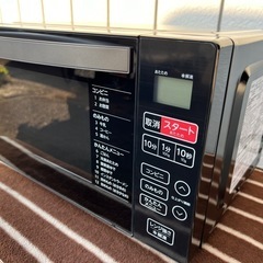 新品同様■2023年製 フラット庫内 電子レンジ Haier KS-MW22F18■ハイアール 50/60Hz共用 単機能電子レンジ 黒 ブラックの画像