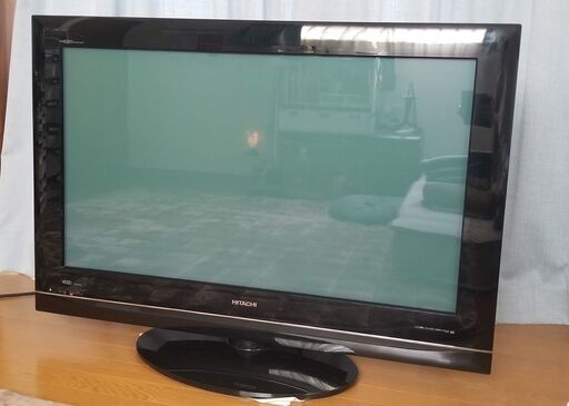 〜9/29タイムセール★HITACHI★42V型プラズマテレビ(Wooo P42-HP03)★HDDレコーダー内蔵(250GB)録画機能付)リモコン無し