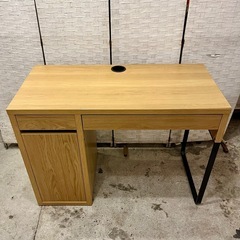 《売約済》【武蔵小山店】 IKEA イケア　ミッケ　MICKE デスク　作業台　テーブル　ナチュラル　組み立て済み　完成品　オーク　調　ダイニングテーブル　シングル　desk table 勉強机 🚚 運搬無料エリア有 / 品川区 リサイクルショップ ランバールーム 武蔵小山店  ◀︎ 武蔵小山パルム 戸越銀座 隣の画像