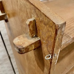 【武蔵小山店】 古書棚 本棚　ブックシェルフ　シェルフ　古書棚　昭和　レトロ　ビンテージ　大きい　什器　店舗　ラック　杉　無垢　日本製　希少　検　くさび　楔の画像