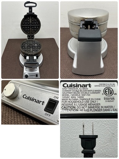 クイジナート　Cuisinart　ベルギーワッフル　ワッフルメーカー　１８０度回転　WAF-F20