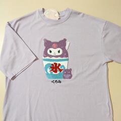 新品 サンリオ クロミちゃん 半袖Tシャツ 刺繍 かき氷 M～L...