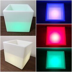 光る収納ブロックLEDファニチャー　防水・装飾・電飾RGB　光る...