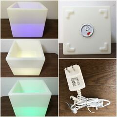 光る収納ブロックLEDファニチャー　防水・装飾・電飾RGB　光るオブジェ間接照明　光る家具シリーズ動作確認済み/傷物・アウトレットの画像