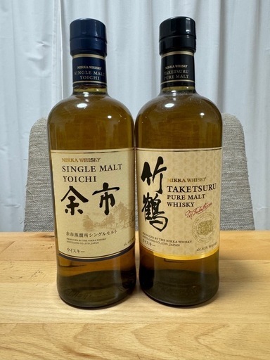 ニッカ　ウイスキー　竹鶴　余市