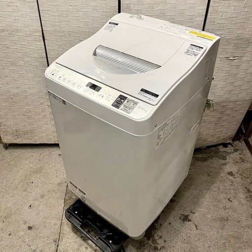 《売約済》【武蔵小山店】  乾燥機能付き 洗濯機 シャープ SHARP 縦型洗濯乾燥機 洗濯5.5kg/乾燥3.5kg ES-TX5D 洗濯乾燥機