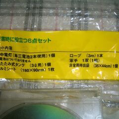 非常時持出袋とその他いろいろ品　単３電池ついてます２の画像
