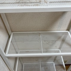 IKEA ラック　ホワイト鉄製の画像