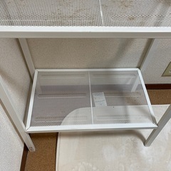 IKEA ラック　ホワイト鉄製の画像