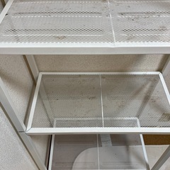 IKEA ラック　ホワイト鉄製の画像