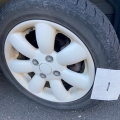 ラパン純正ホイール白　155/65R14
