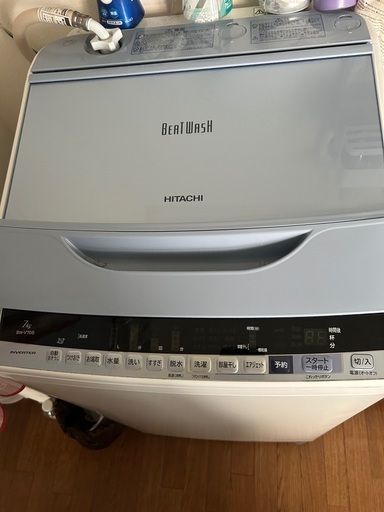 洗濯機　日立 7kg 美品　もうすぐ処分予定