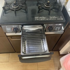 Rinnai 二口ガスコンログリル付　都市ガス用